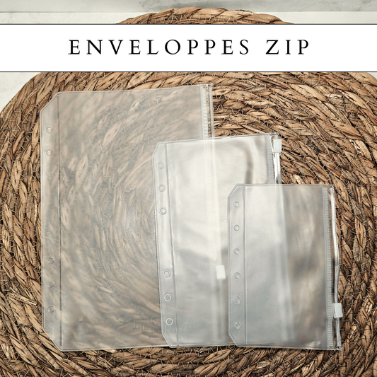 Enveloppes AVEC zip