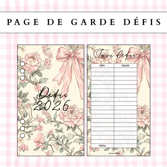 Pages de suivi perforées | Classiques Blush Budget
